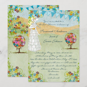 Magical Forest Circle of Love Wedding Invitations