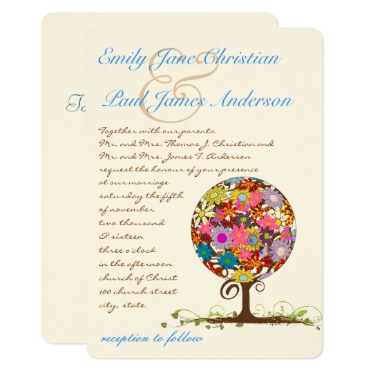 Magical Forest Circle of Love Wedding Invitations