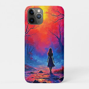 Magical Forest Girl's Solitude Design iPhone 11 Pro Case