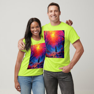Magical Forest Girl's Solitude Design T-Shirt
