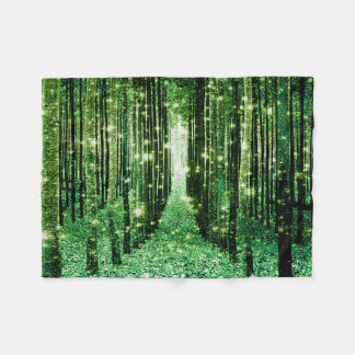Magical Forest Green Mystery Fleece Blanket