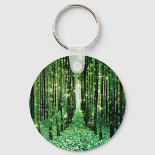 Magical Forest Green Mystery Key Ring