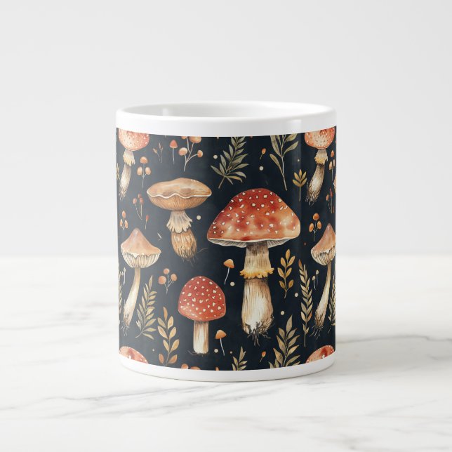 Magical Forest Mushroom Large Coffee Mug (Front)