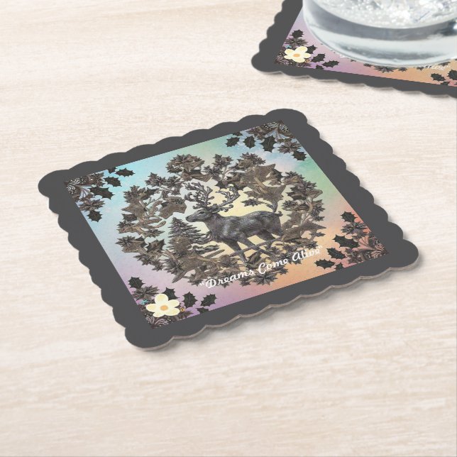"Magical Forest" Paper Coaster (Angled)