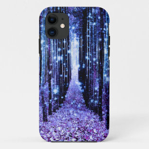 Magical Forest Path Purple Blue iPhone 11 Case