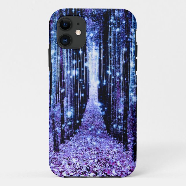 Magical Forest Path Purple Blue Case-Mate iPhone Case (Back)
