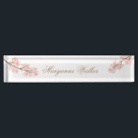 Magical Forest | Personalised Desk Nameplate<br><div class="desc">Our magical forest collection features foliage and flowers in beautiful gentle colour palette of blush, green and gold for a gentle watercolor feel. Perfect for every season if you seek elegance in romantic package. Easy customisation with one click and great variety of foliage. This collection has a whole wedding suite...</div>