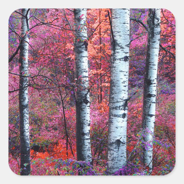 Magical Forest Square Sticker (Front)