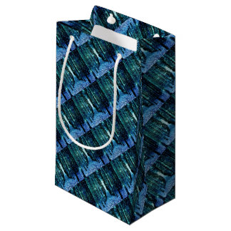 Magical Forest Turquoise Teal Small Gift Bag