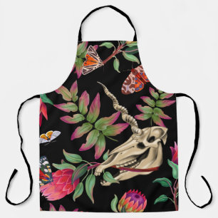 Magical Forest Unicorn Dark Pattern. Apron