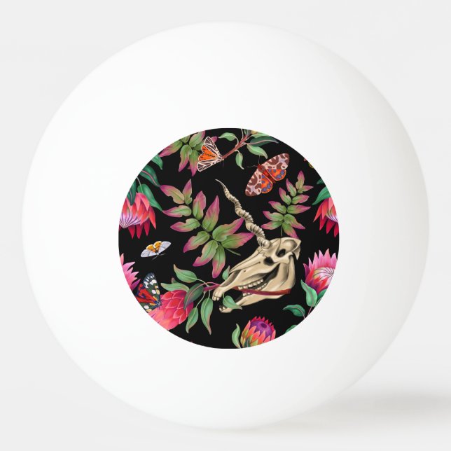 Magical Forest Unicorn Dark Pattern. Ping Pong Ball (Front)