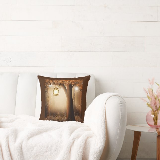 Magical Forest with Fairy Lights Cushion (Couch)