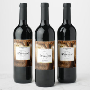 Magical Forest with Fairy Lights Wine Making Label