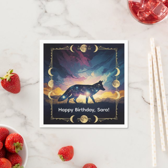 Magical Fox Party Napkins (Insitu)