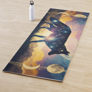 Magical Fox Under the Stars Yoga Mats
