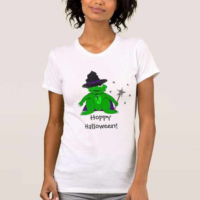 Magical Frog Hoppy Halloween Tshirt (Front)