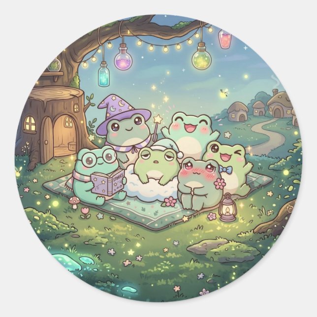 Magical Frog Village Sticker (Front)