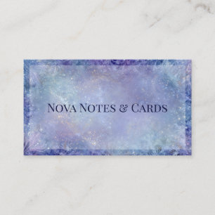 Magical Frozen Galaxy Winter Frost Business Card