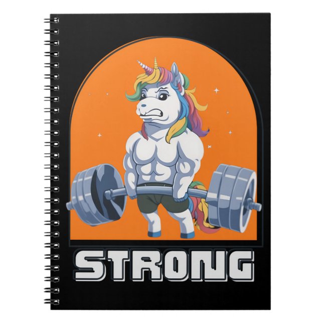 Magical Gains Unicorn Pump Notebook (Front)