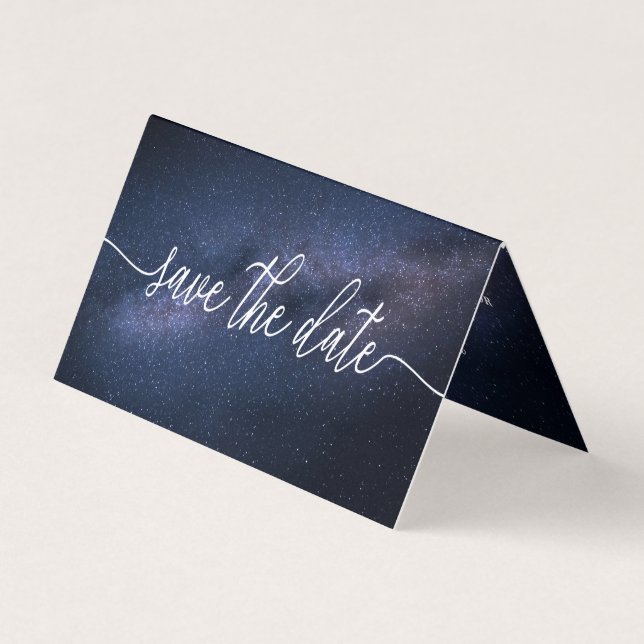 Magical Galaxy, Photo Save The Date Card (Front)