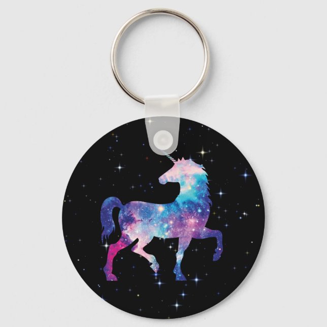 Magical Galaxy Unicorn Key Ring (Front)