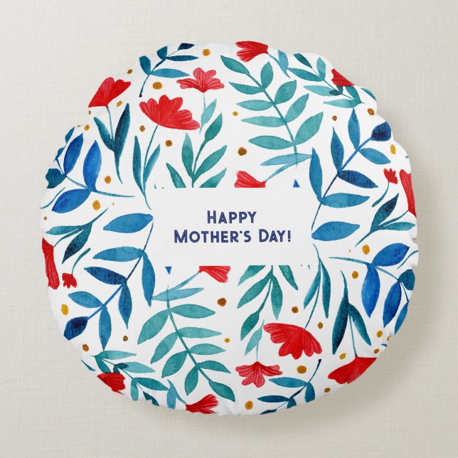 Magical Garden Mother's Day Round Cushion (Front)