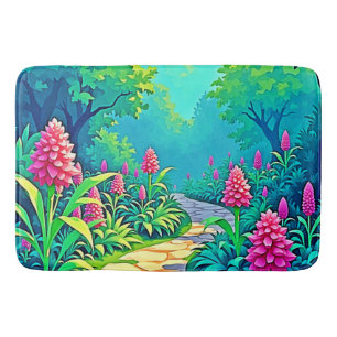 Magical Garden Path Design Bath Mat