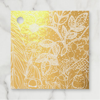 Magical Garden Whimsical Ink Pattern Favour Tags