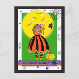 Magical girl postcard