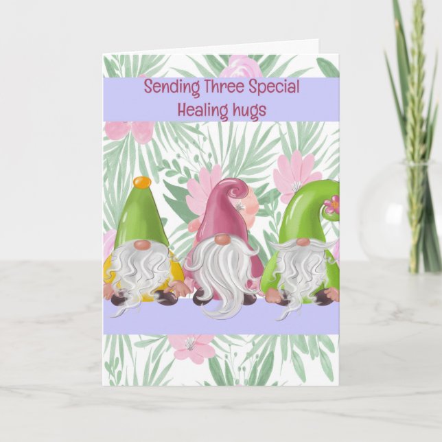 Magical Gnomes Get Well for Child Card (Front)