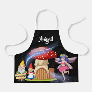 Magical Goblin & Fairy Personalised Name kids Apron