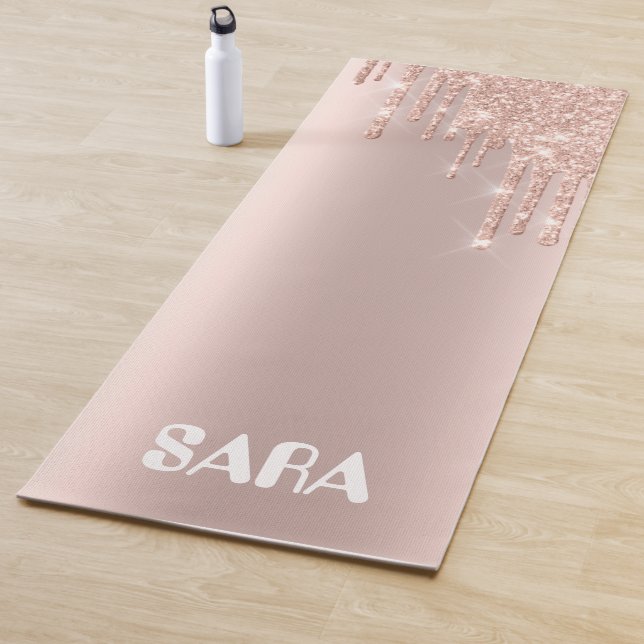 Magical golden pink glow yoga mat (In Situ)