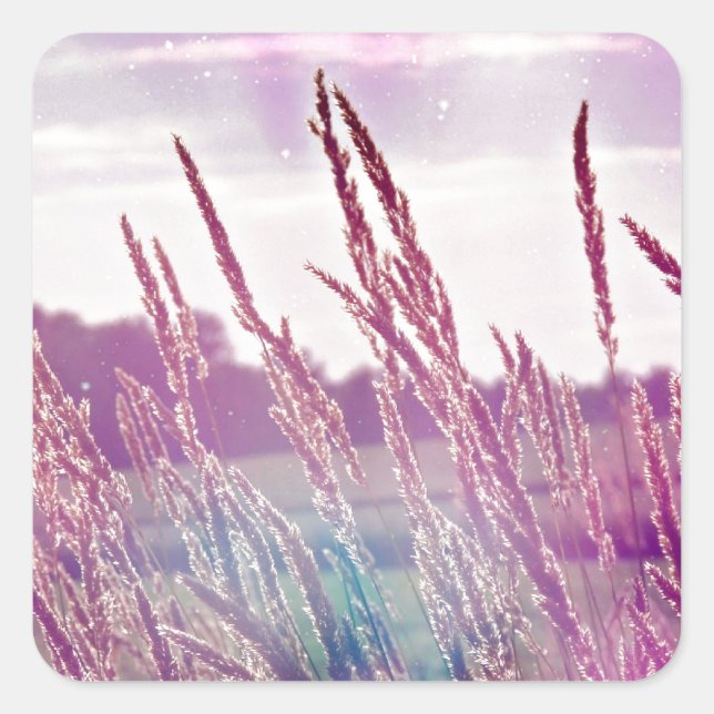 Magical Grass Square Sticker (Front)