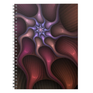 Magical Growth Modern Abstract Colourful Fractal Notebook