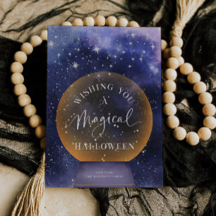 Magical Halloween Celestial Holiday Greeting Card