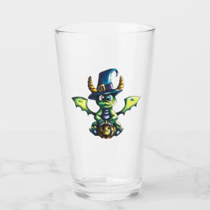 Magical Halloween Dragon Design Glass