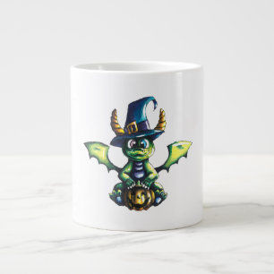 Magical Halloween Dragon Design Large Coffee Mug