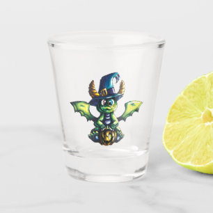 Magical Halloween Dragon Design Shot Glass