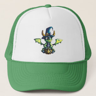 Magical Halloween Dragon Design Trucker Hat