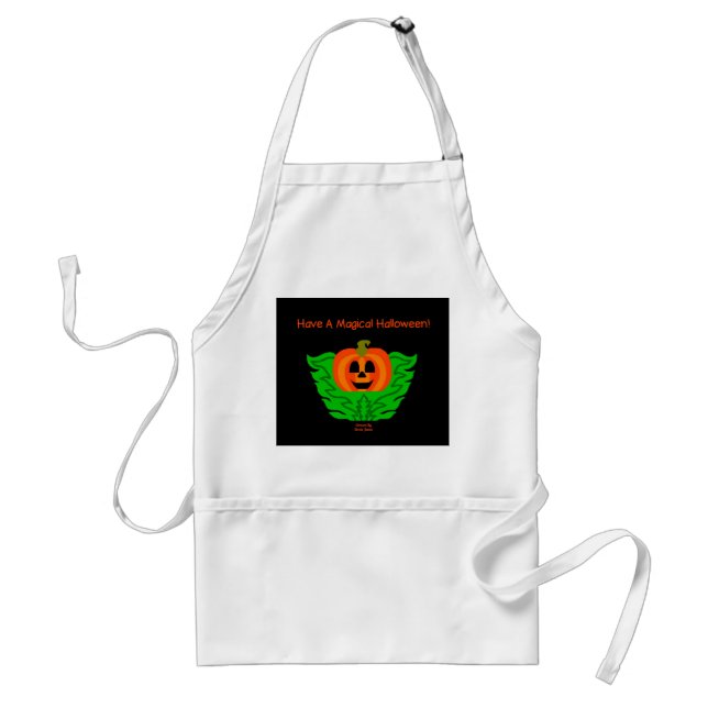 Magical Halloween Pumpkin Apron (Front)