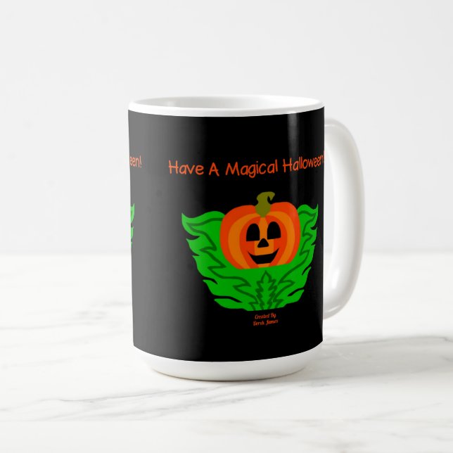 Magical Halloween Pumpkin Coffee Mug (Front Right)
