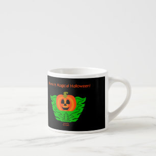 Magical Halloween Pumpkin Espresso Mug