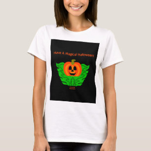 Magical Halloween Pumpkin Women's White T Shirt