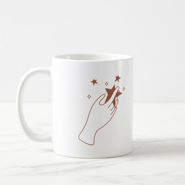 Magical Hands astrology vibes Coffee Mug (Left)