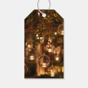 Magical Hanging Glass Lanterns Candle Gift Tags