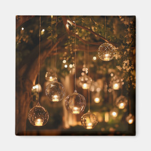 Magical Hanging Glass Lanterns Candle Magnet
