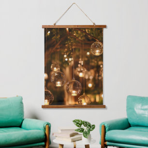 Magical Hanging Glass Lanterns Candle Tapestry
