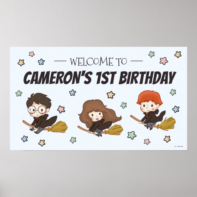 Magical HARRY POTTER™ and Hogwarts Birthday Poster (Front)