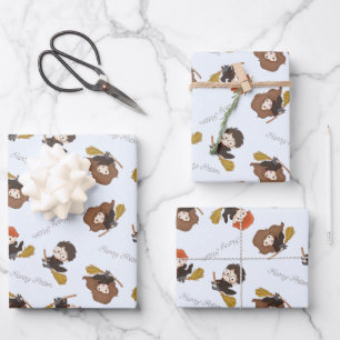 Magical HARRY POTTER™ and Hogwarts Birthday Wrapping Paper Sheet