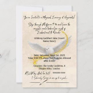 Magical Harry Potter Birthday Invitation – Perfect